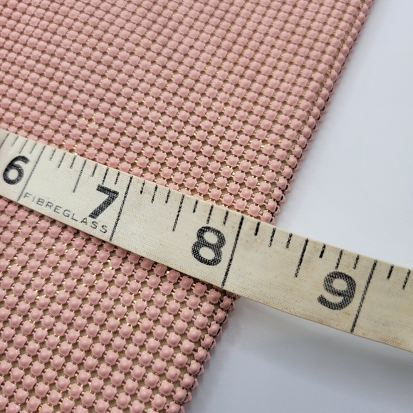 VTG Whiting and Davis Pink and Gold Mesh Clutch Purse | SIGNED - Picture 11 of 13